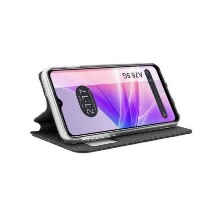 Funda Libro Soporte con Ventana para Oppo A78 5G color Negra