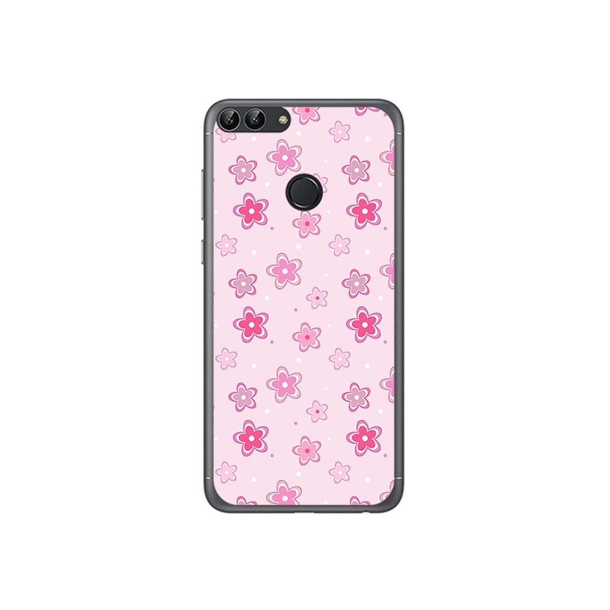 Funda Gel Tpu para Huawei P Smart Diseño Flores Dibujos