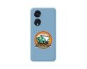 Funda Silicona Líquida Azul para Oppo Reno 8T 4G diseño Adventure Dibujos