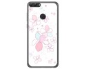 Funda Gel Tpu para Huawei P Smart Diseño Flores Minimal Dibujos