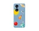 Funda Silicona Líquida Azul para Oppo Reno 8T 4G diseño Espacio Dibujos