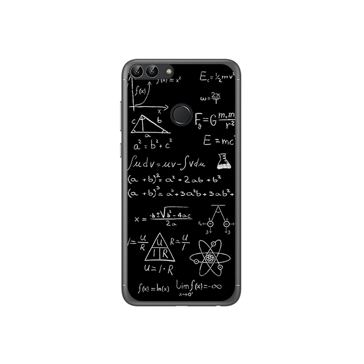 Funda Gel Tpu para Huawei P Smart Diseño Formulas Dibujos