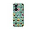 Funda Silicona Líquida Verde para Oppo Reno 8T 4G diseño Catrina Dibujos