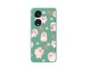 Funda Silicona Líquida Verde para Oppo Reno 8T 4G diseño Cerdos Dibujos