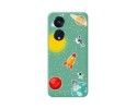 Funda Silicona Líquida Verde para Oppo Reno 8T 4G diseño Espacio Dibujos