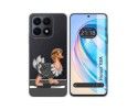Funda Silicona Transparente para Huawei Honor X8a diseño Avestruz Dibujos