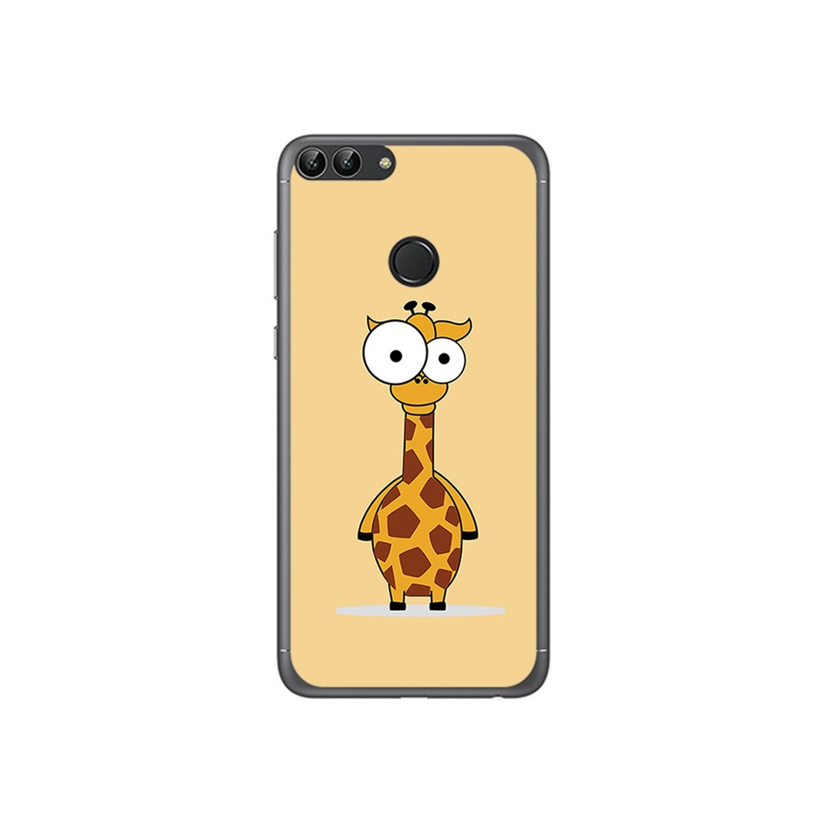 Funda Gel Tpu para Huawei P Smart Diseño Jirafa Dibujos
