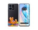 Funda Silicona Transparente para Huawei Honor X8a diseño Leopardo Dibujos