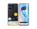 Funda Silicona Transparente para Huawei Honor X8a diseño Playa Dibujos
