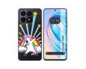 Funda Silicona Transparente para Huawei Honor X8a diseño Unicornio Dibujos