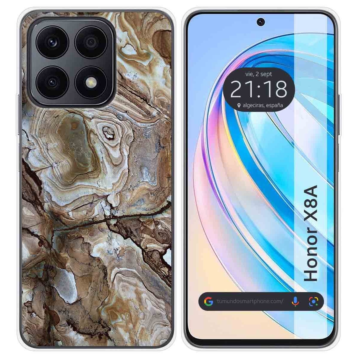 Funda Silicona para Huawei Honor X8a diseño Mármol 14 Dibujos