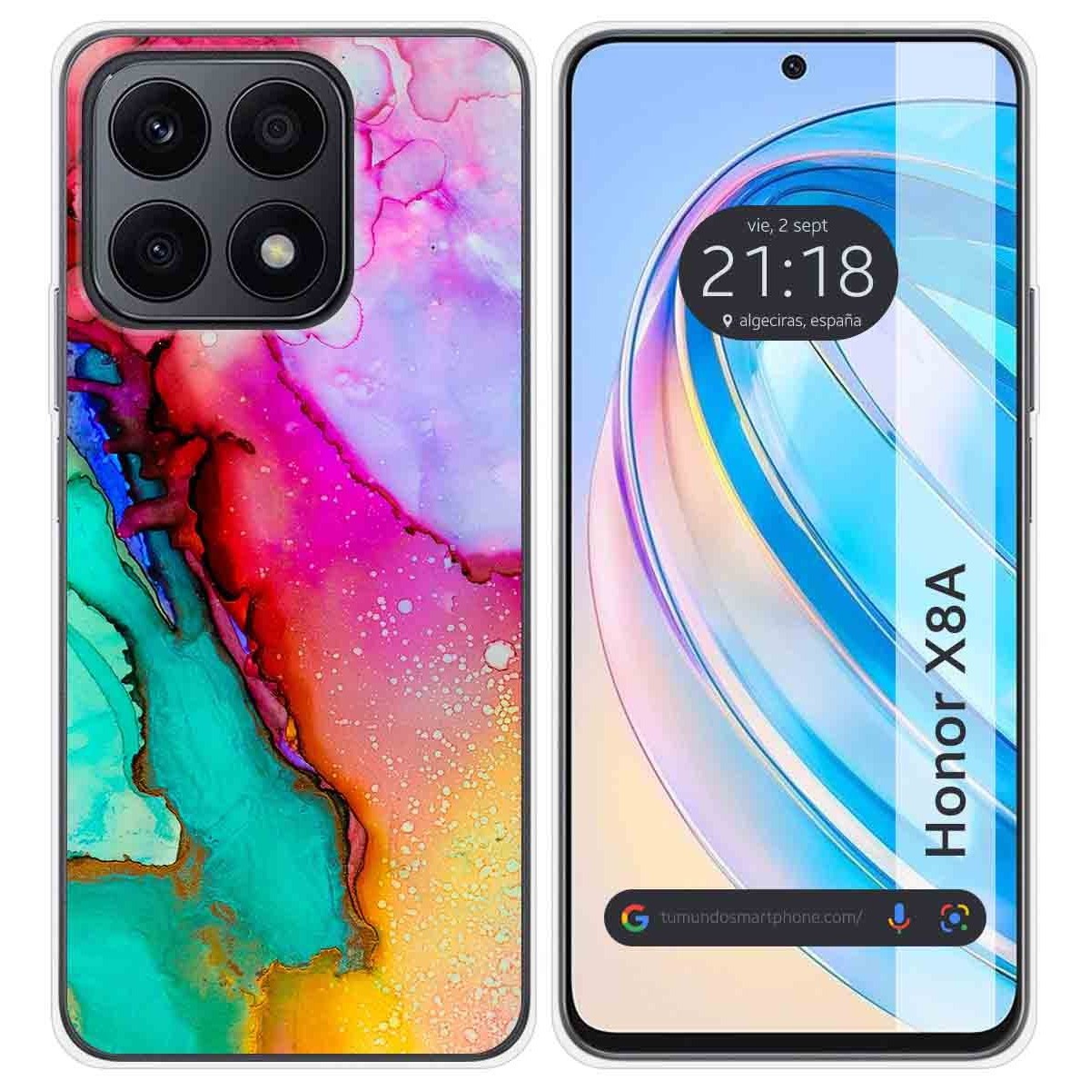 Funda Silicona para Huawei Honor X8a diseño Mármol 15 Dibujos