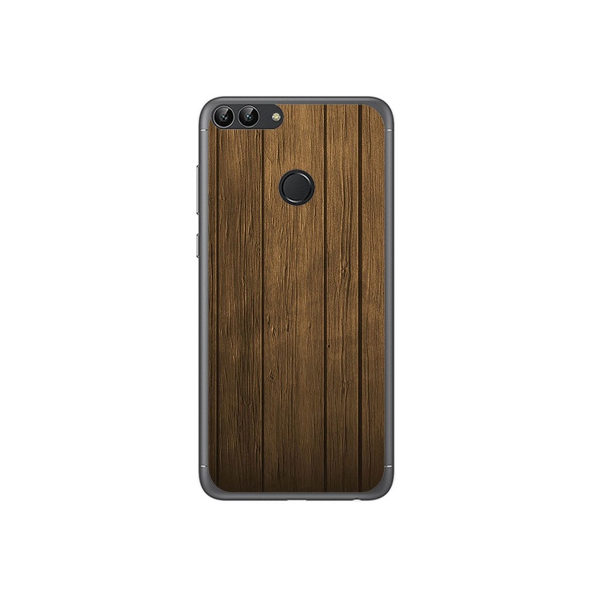 Funda Gel Tpu para Huawei P Smart Diseño Madera Dibujos