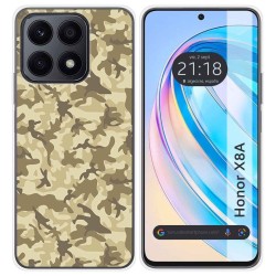 Funda Silicona para Huawei Honor X8a diseño Sand Camuflaje Dibujos
