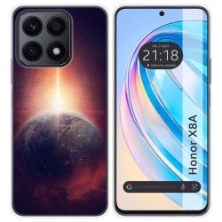 Funda Silicona para Huawei Honor X8a diseño Tierra Dibujos