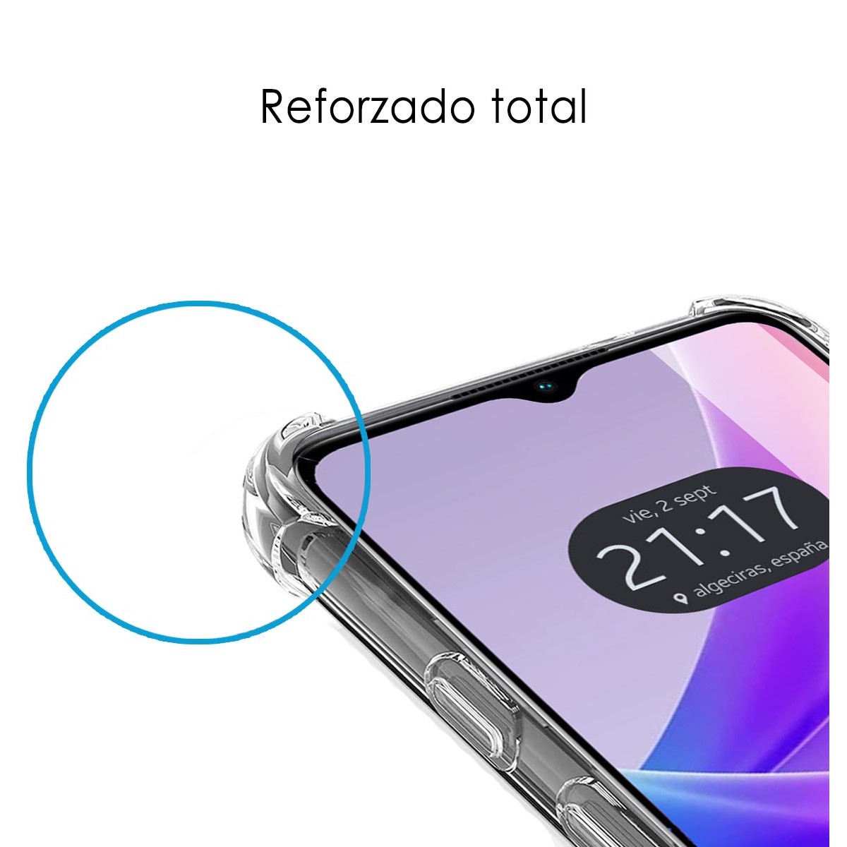 Funda Silicona Antigolpes Transparente para Oppo A78 5G