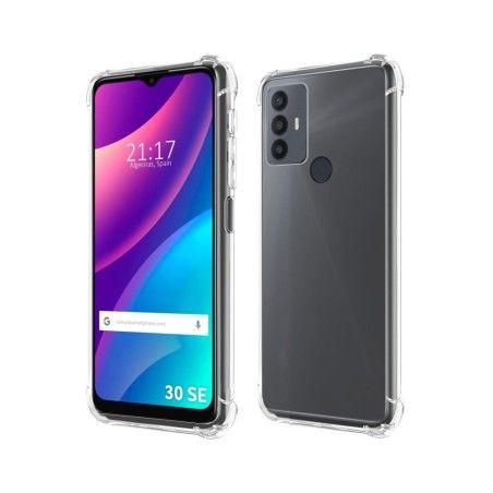 Funda Silicona Antigolpes Transparente para TCL 30 SE / 30E / 306