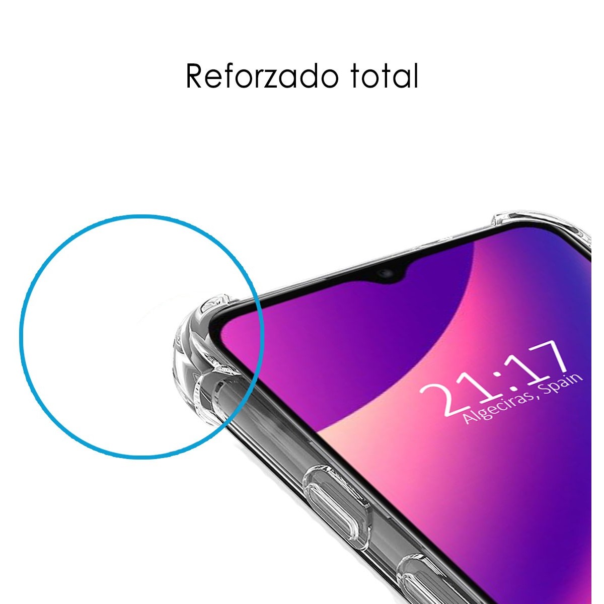 Funda Silicona Antigolpes Transparente para TCL 30 SE / 30E / 306