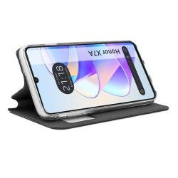 Funda Libro Soporte con Ventana para Huawei Honor X7a color Negra 2