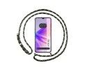 Funda Colgante Transparente para Oppo A78 5G con Cordon Verde / Dorado