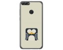 Funda Gel Tpu para Huawei P Smart Diseño Pingüino Dibujos