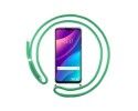 Funda Colgante Transparente para TCL 30 SE / 30E / 306 con Cordon Verde Agua