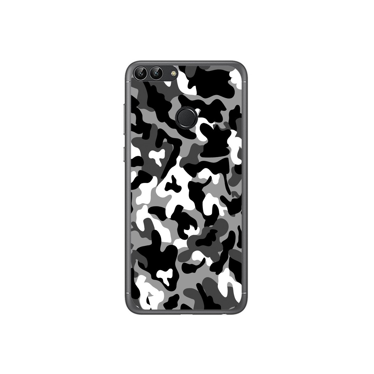 Funda Gel Tpu para Huawei P Smart Diseño Snow Camuflaje Dibujos