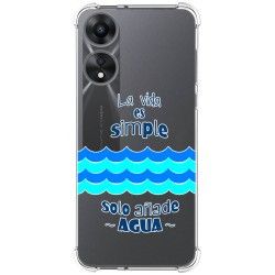 Funda Silicona Antigolpes para Oppo A78 5G diseño Agua Dibujos