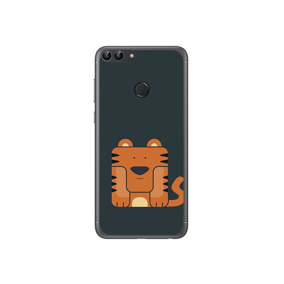 Funda Gel Tpu para Huawei P Smart Diseño Tigre Dibujos