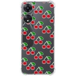 Funda Silicona Antigolpes para Oppo A78 5G diseño Cerezas Dibujos