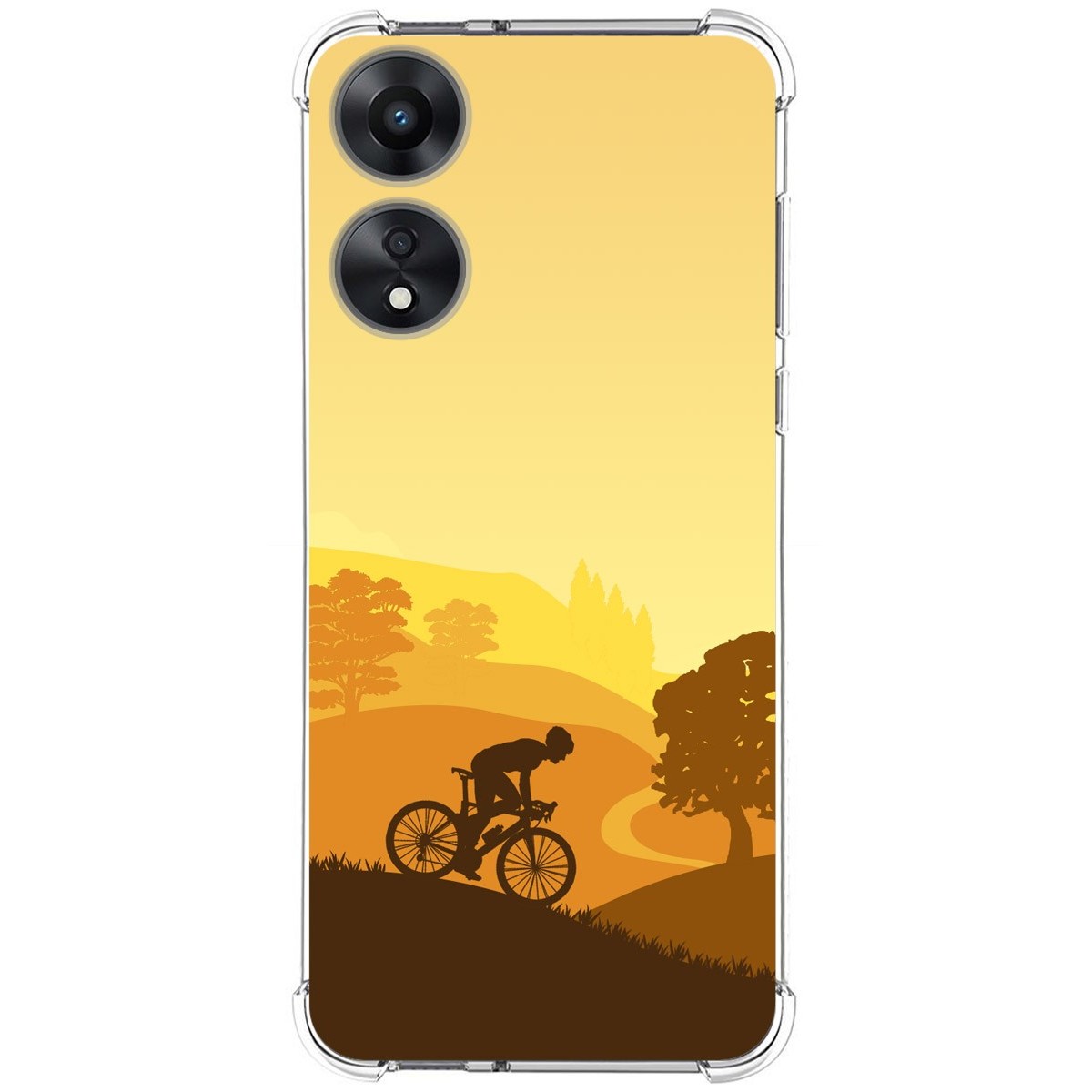 Funda Silicona Antigolpes para Oppo A78 5G diseño Ciclista Dibujos