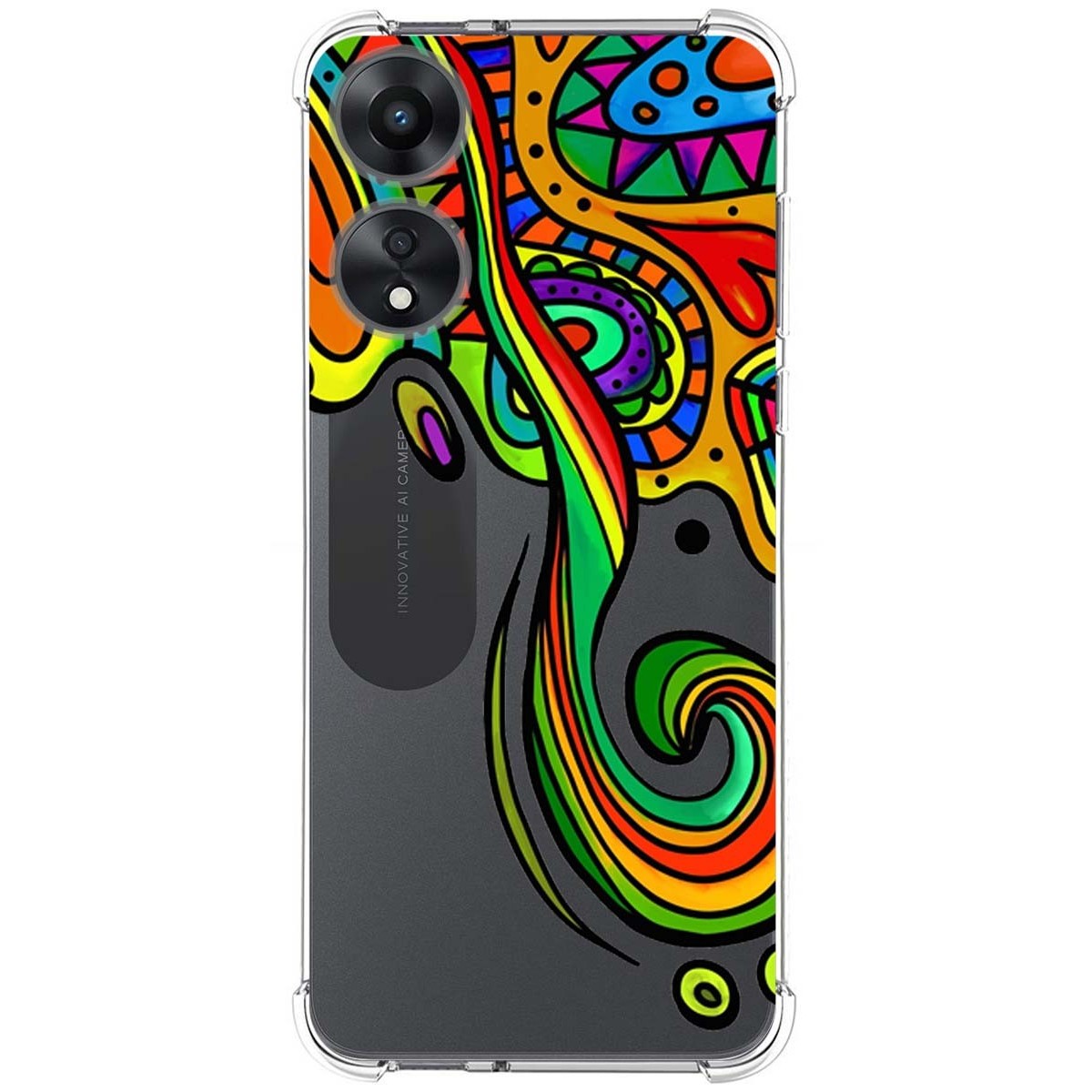 Funda Silicona Antigolpes para Oppo A78 5G diseño Colores Dibujos