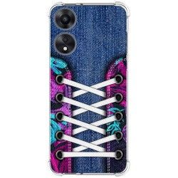 Funda Silicona Antigolpes para Oppo A78 5G diseño Zapatillas 06 Dibujos