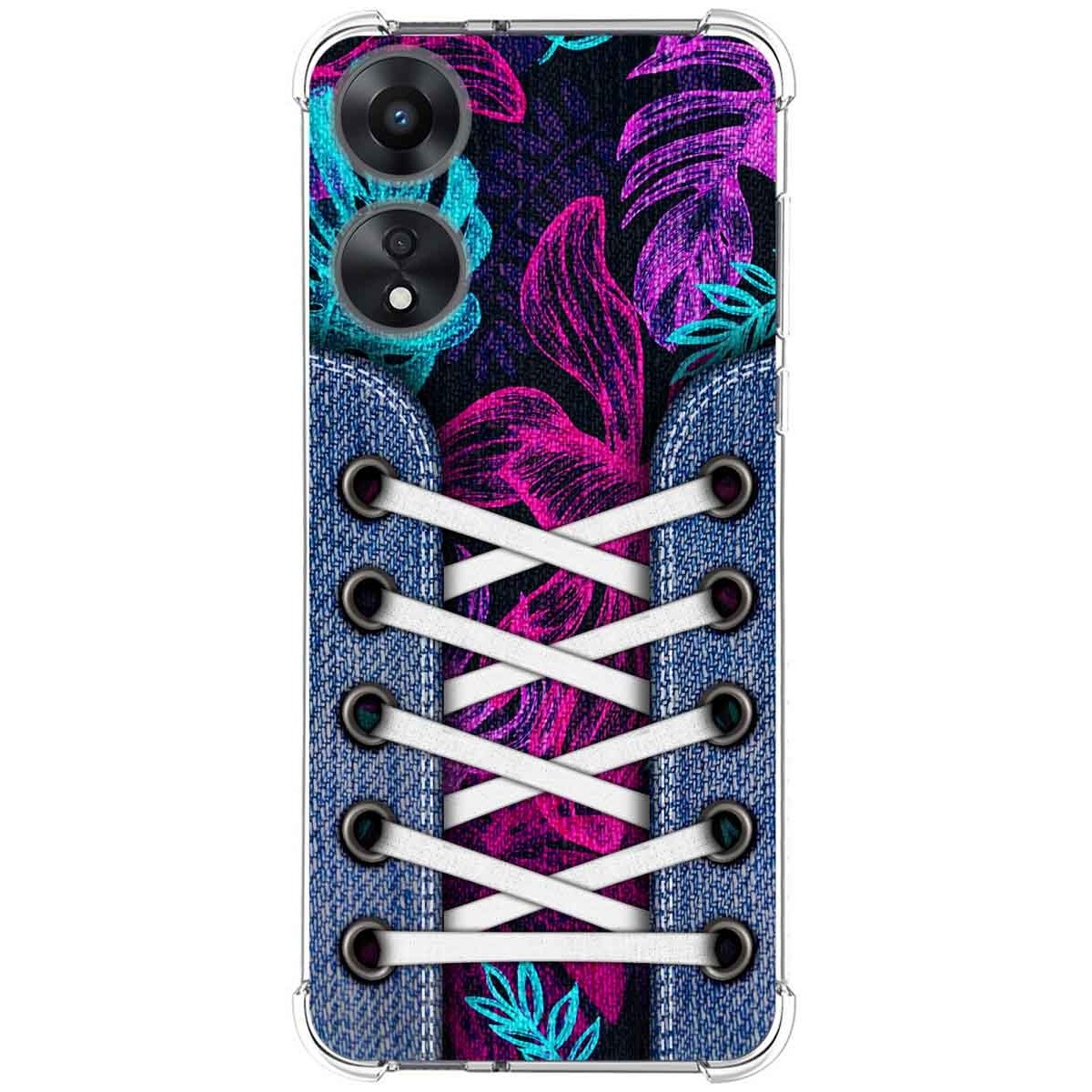 Funda Silicona Antigolpes para Oppo A78 5G diseño Zapatillas 07 Dibujos