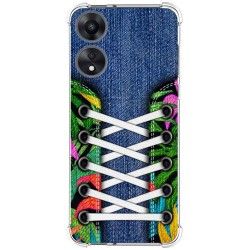 Funda Silicona Antigolpes para Oppo A78 5G diseño Zapatillas 13 Dibujos