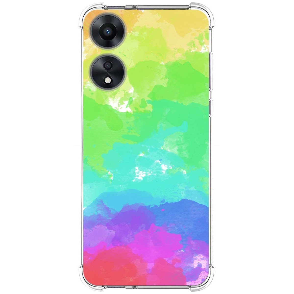 Funda Silicona Antigolpes para Oppo A78 5G diseño Acuarela 03 Dibujos