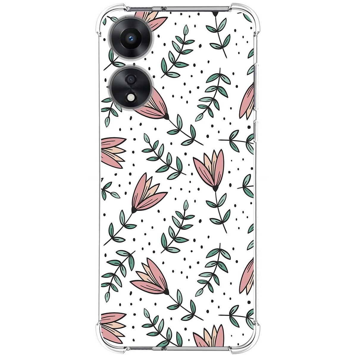 Funda Silicona Antigolpes para Oppo A78 5G diseño Flores 01 Dibujos