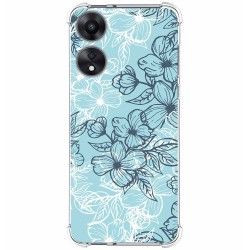 Funda Silicona Antigolpes para Oppo A78 5G diseño Flores 03 Dibujos