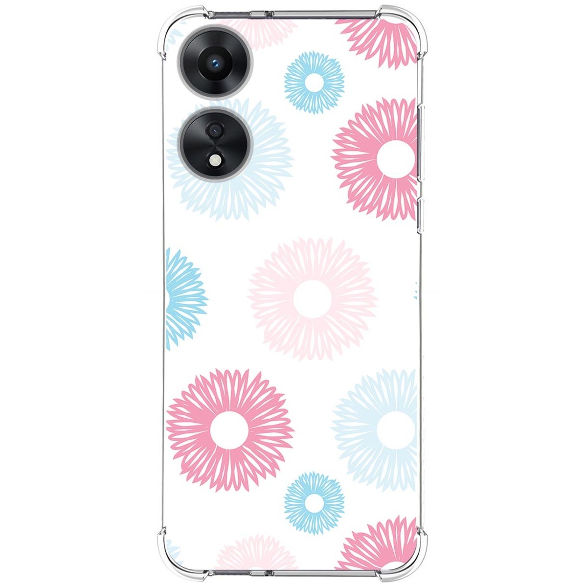Funda Silicona Antigolpes para Oppo A78 5G diseño Flores 06 Dibujos