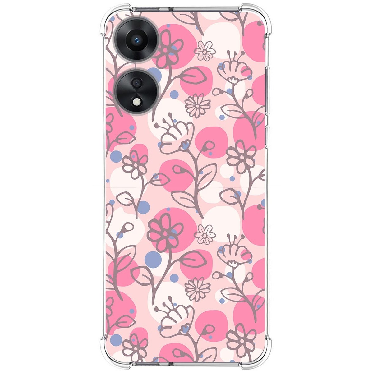Funda Silicona Antigolpes para Oppo A78 5G diseño Flores 07 Dibujos