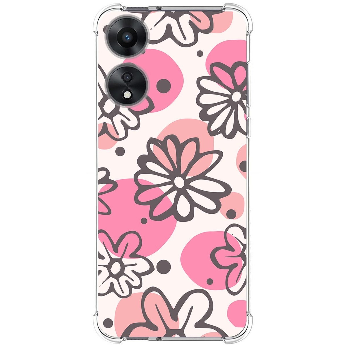 Funda Silicona Antigolpes para Oppo A78 5G diseño Flores 09 Dibujos