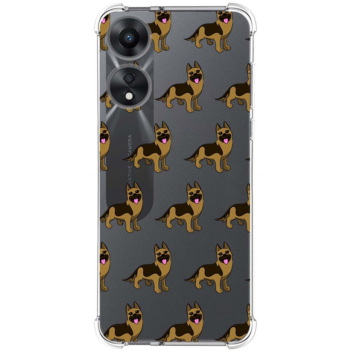 Funda Silicona Antigolpes para Oppo A78 5G diseño Perros 09 Dibujos
