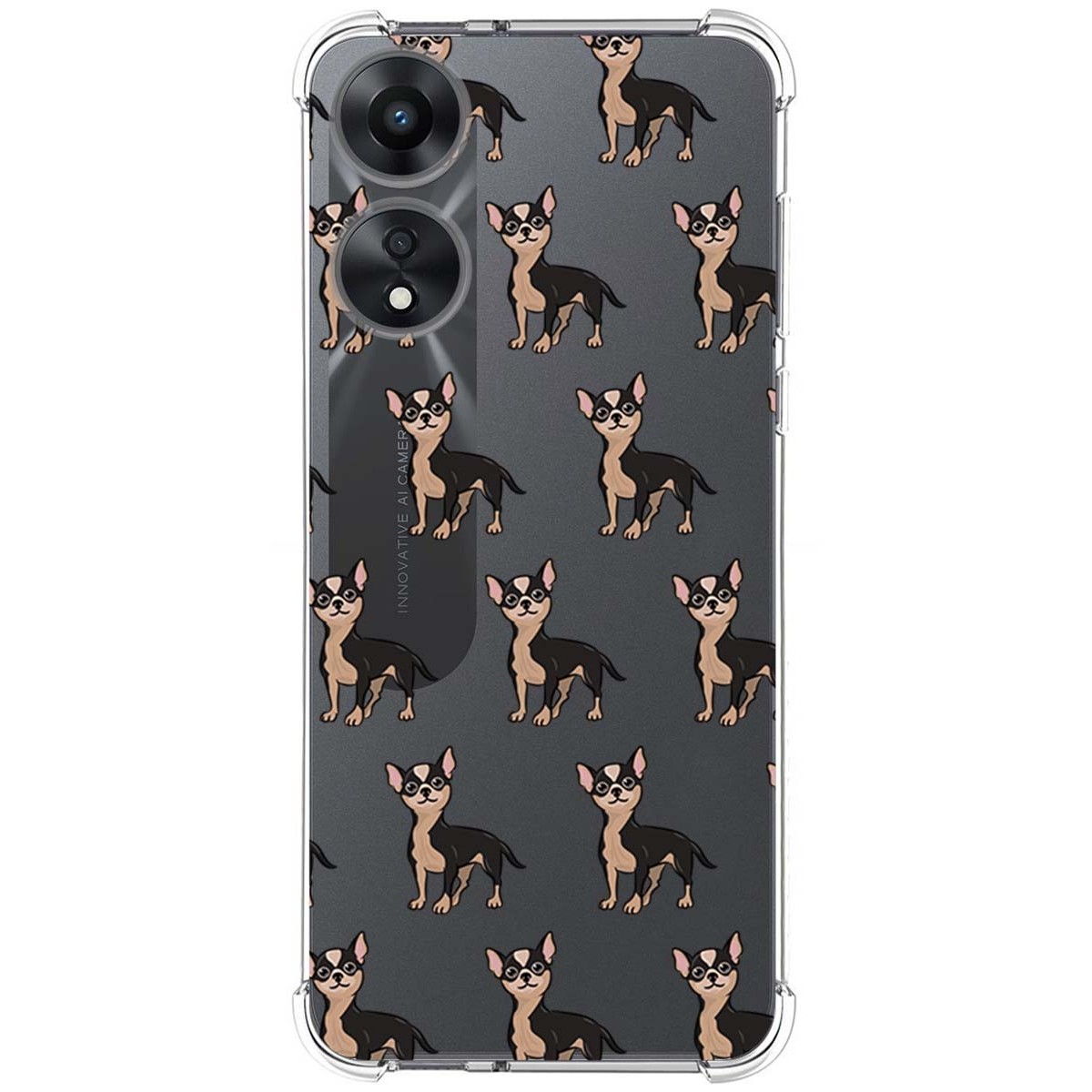 Funda Silicona Antigolpes para Oppo A78 5G diseño Perros 11 Dibujos