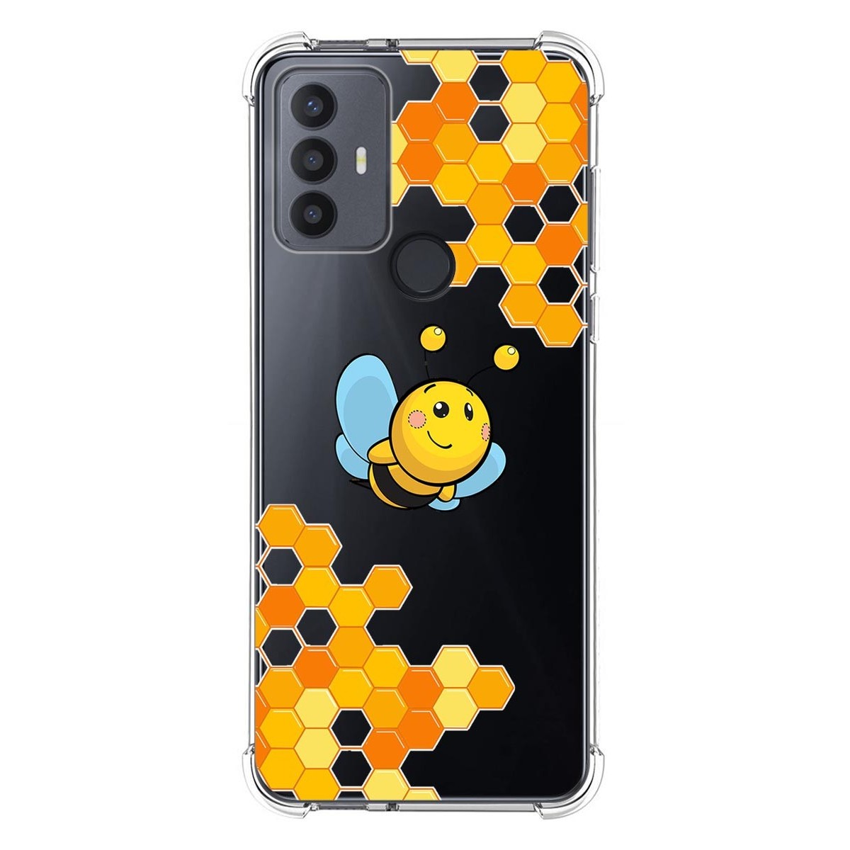 Funda Silicona Antigolpes para TCL 30 SE / 30E / 306 4G diseño Abeja Dibujos