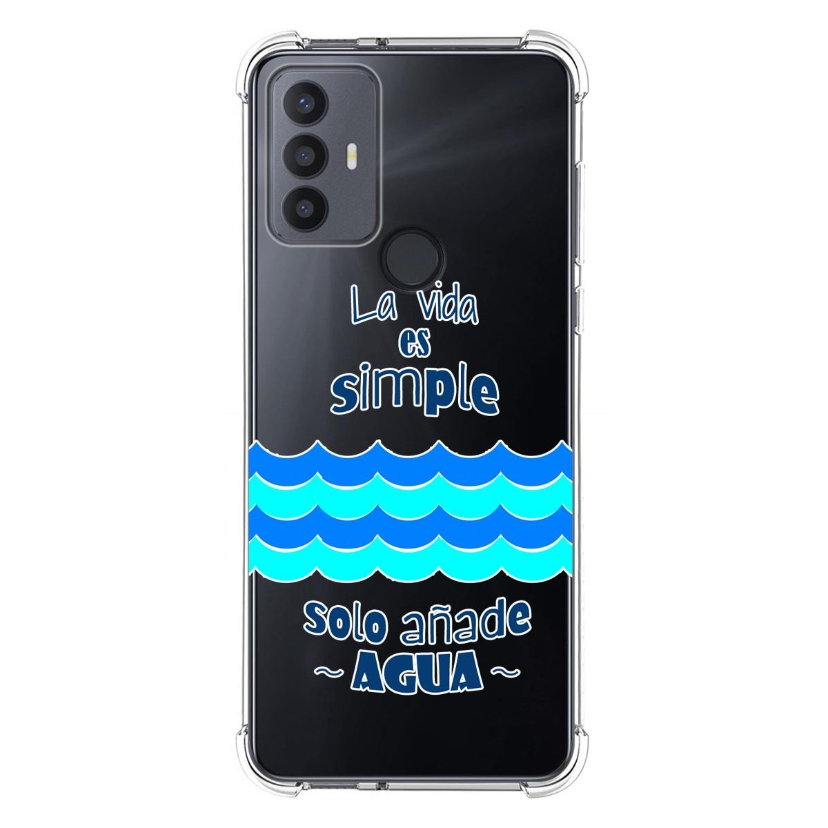 Funda Silicona Antigolpes para TCL 30 SE / 30E / 306 4G diseño Agua Dibujos