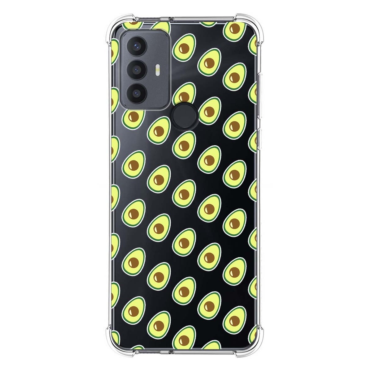 Funda Silicona Antigolpes para TCL 30 SE / 30E / 306 4G diseño Aguacate Dibujos