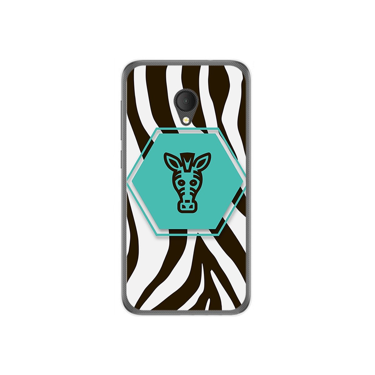Funda Gel Tpu para Alcatel U5 Hd / U5 Hd Premium Diseño Cebra Dibujos