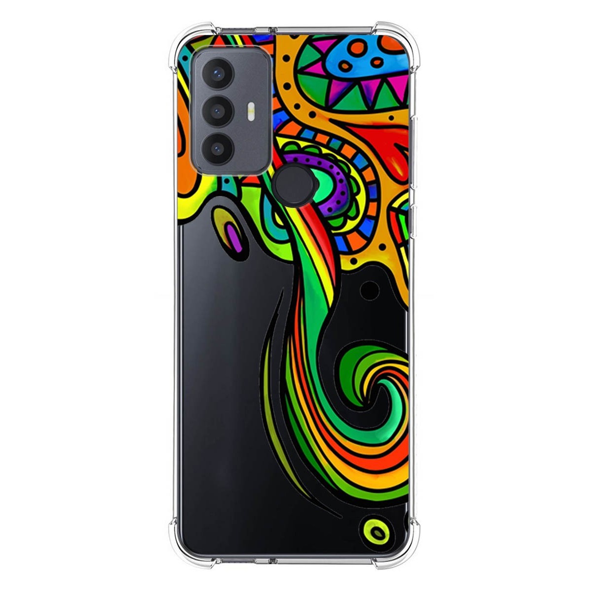 Funda Silicona Antigolpes para TCL 30 SE / 30E / 306 4G diseño Colores Dibujos