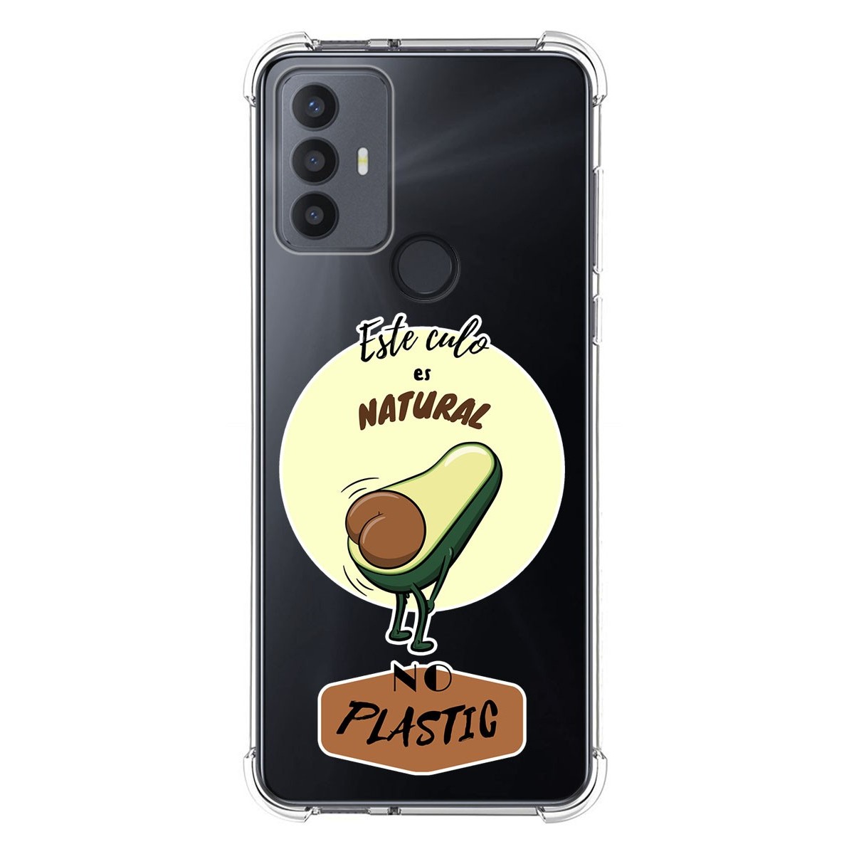 Funda Silicona Antigolpes para TCL 30 SE / 30E / 306 4G diseño Culo Natural Dibujos