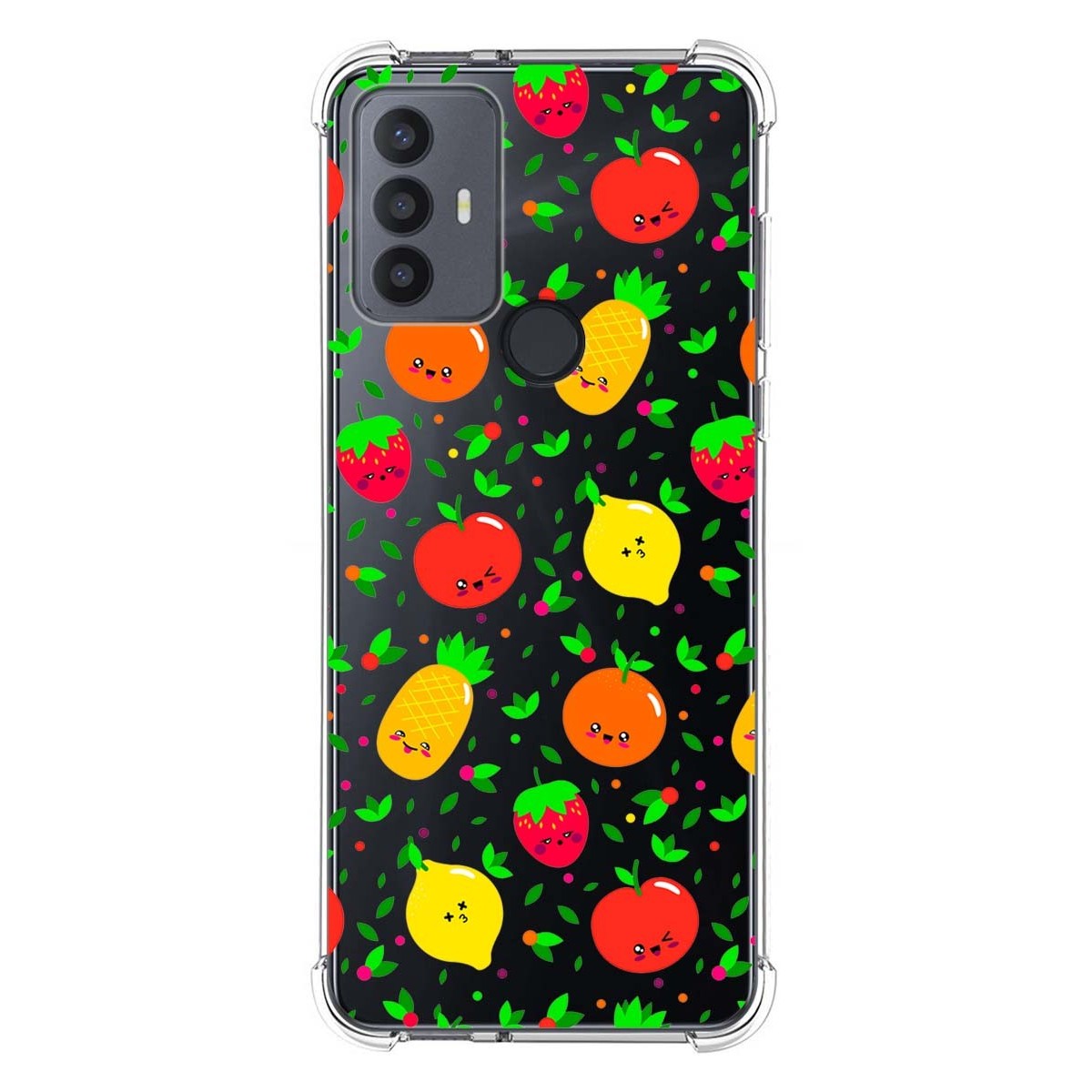 Funda Silicona Antigolpes para TCL 30 SE / 30E / 306 4G diseño Frutas 01 Dibujos